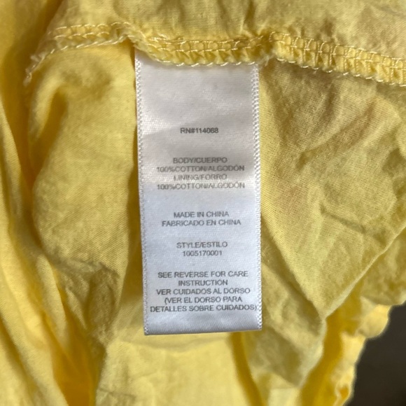 RTR Love Whit by Whitney Port Yellow Tie Back Puff Sleeve Midi Dress Size M - Picture 5 of 8